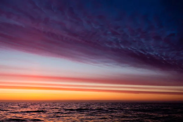 Pôr Sol Sobre Mar — Fotografia de Stock