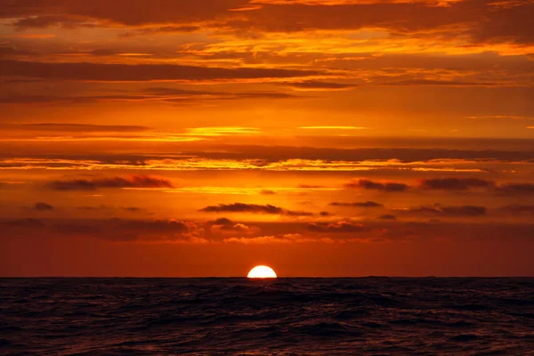 Pôr Sol Sobre Mar — Fotografia de Stock