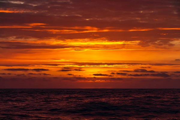 Pôr Sol Sobre Mar — Fotografia de Stock