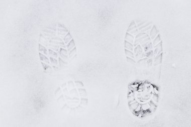 arka plan doku ayak kar üzerinde