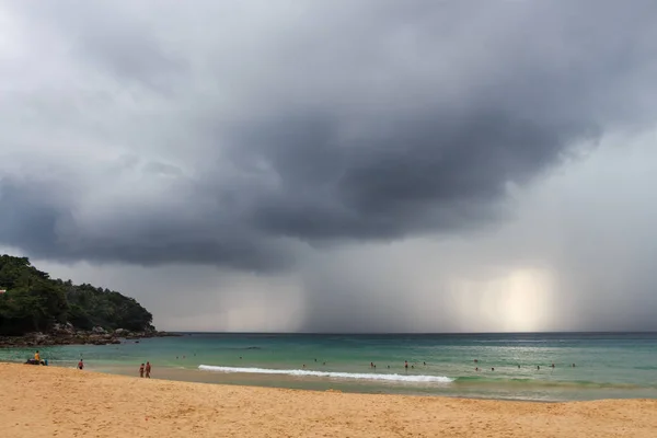 Beach Rain Storm — Stock Photo, Image