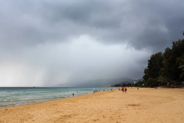 Beach Rain Storm — Stock Photo, Image