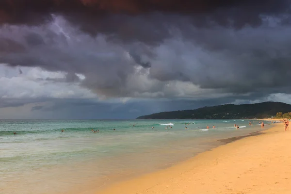 Beach Rain Storm — Stock Photo, Image