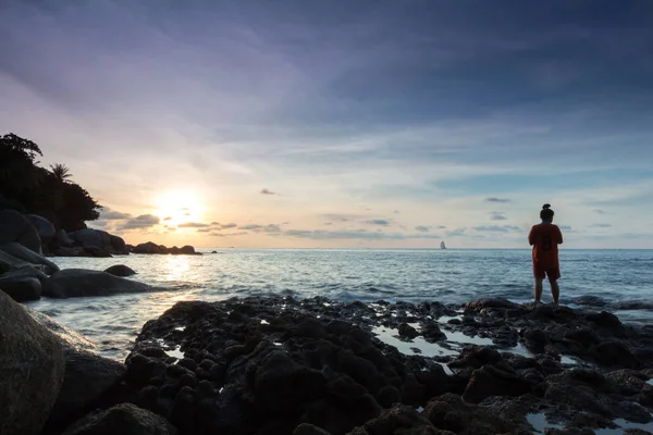 Fisherman Beach Sunset — Stock Photo, Image