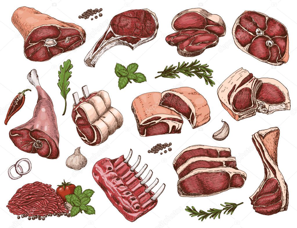 Мясо скетч