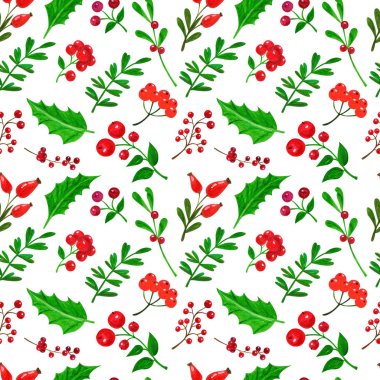 Çilek ile Seamless modeli terk ediyor, guaj tekniğinde dal