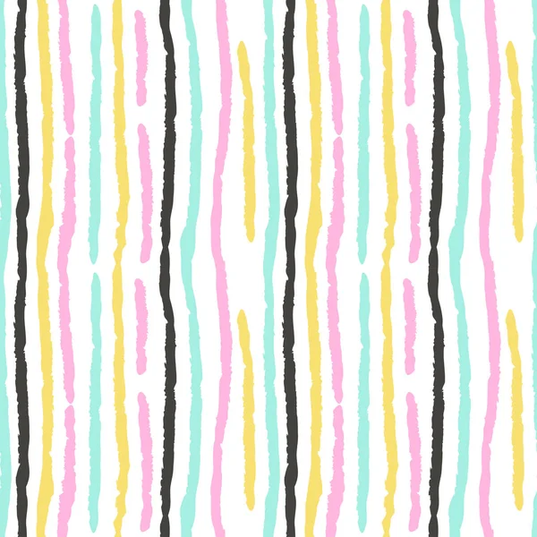 Бесшовный узор с красочными полосками — стоковый вектор