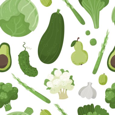Sevimli sebze ile Dikişsiz desen