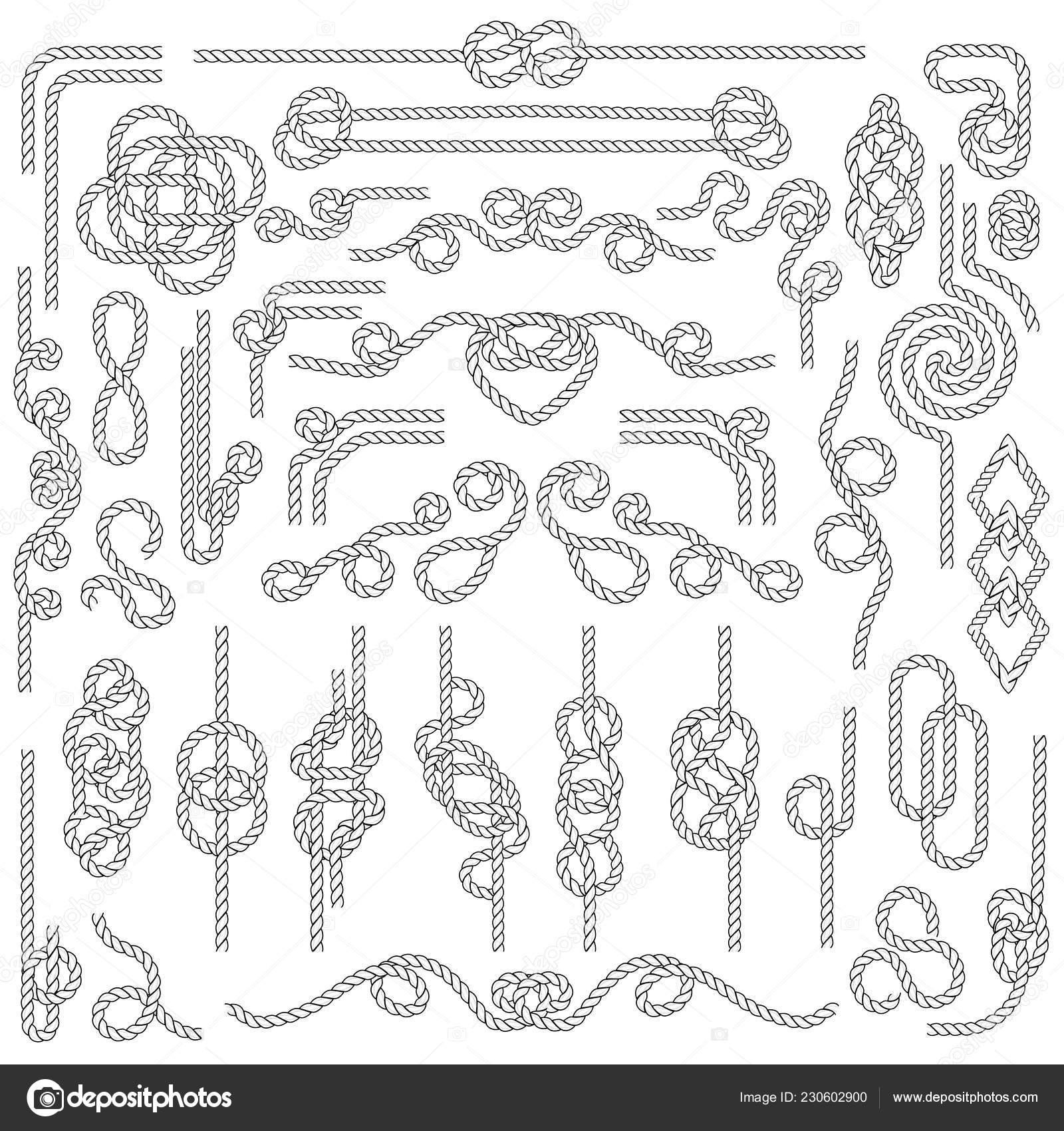 Nautical Rope Knot Decor Rope Knot Marine Cordage With Nautical