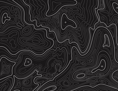 Arazi harita. Topografik şekillendirici line haritacılık doku. Topografik kabartma harita. Coğrafi vektör arka plan