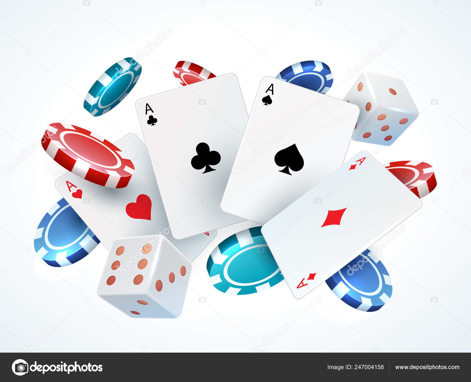 Vetores de Defina O Jogo De Mesa De Poker Online A Carta De