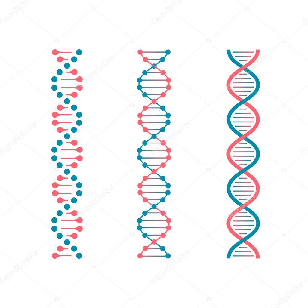 Chemistry code DNA. Double genetic code of human molecule. Biotechnology future vector