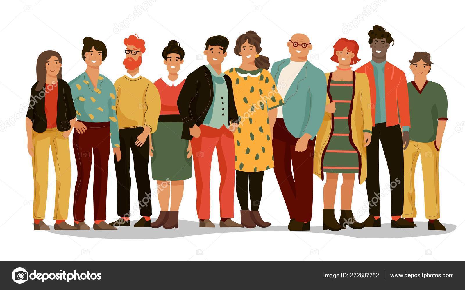 Group of diverse people. Office employee team of young happy men and women, cartoon portraits of workers. Vector male and female set Stock Vector Image by ©SpicyTruffel #272687752 Group of diverse people. Office employee team of young happy men and women, cartoon portraits of workers. Vector male and female set Stock Vector Image by ©SpicyTruffel #272687752