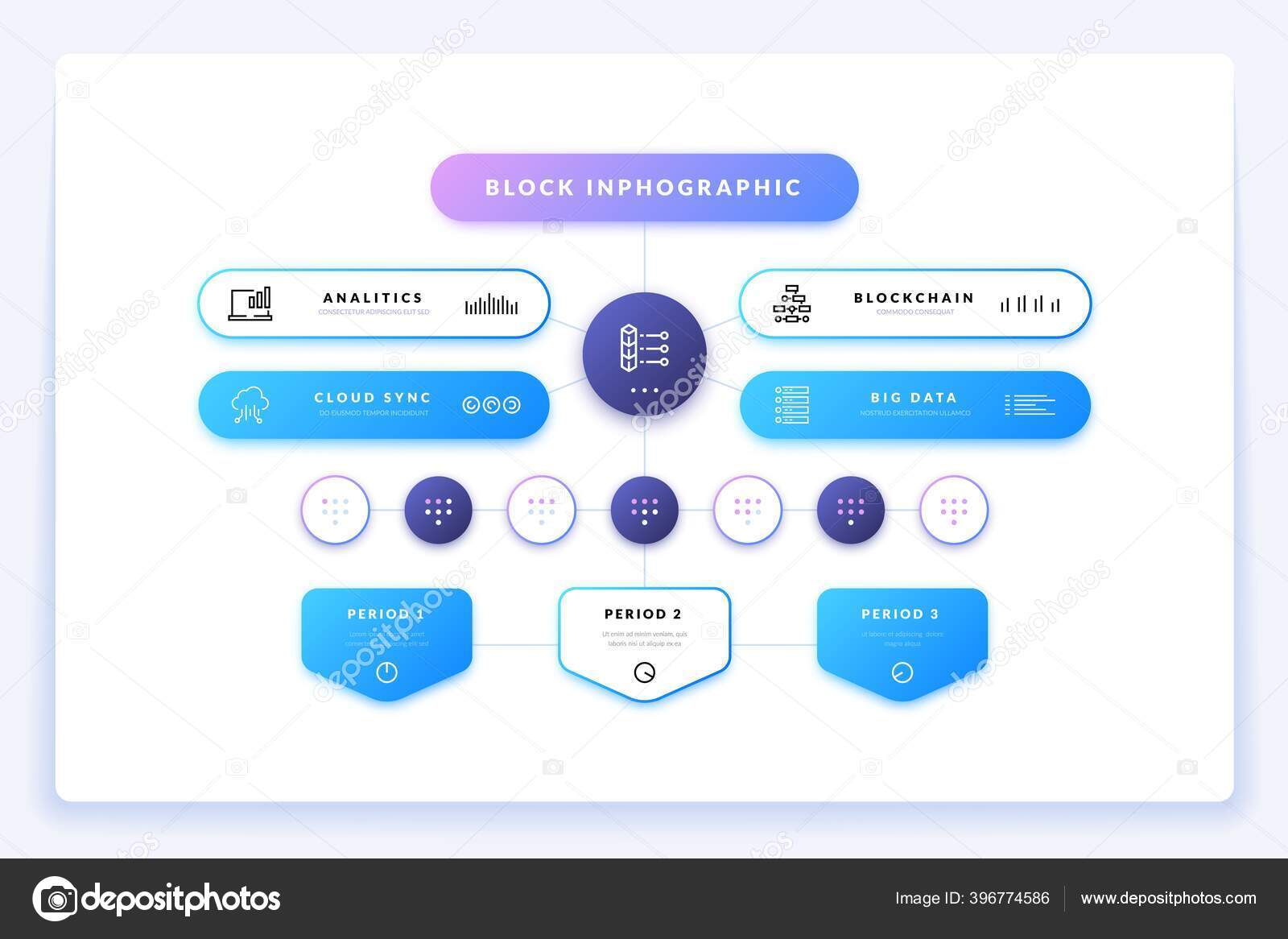 Flowchart structure. Hierarchy scheme infographic for business ...