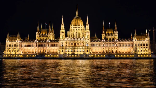 Parlament Hongrie Budapest Nuit — Photo