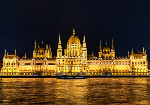 Parlament Hongrie Budapest Nuit — Photo