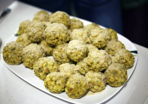 Many Dumplings Dinner — Stock Photo, Image