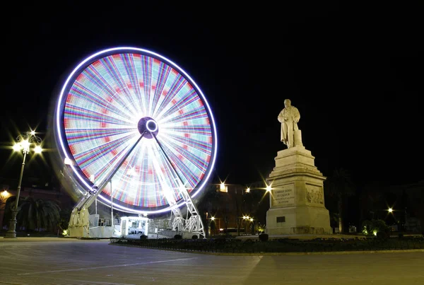 Rueda Ferry Cavour Por Noche — Foto de Stock