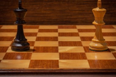 Satranç tahtasında Siyah vs. Beyaz