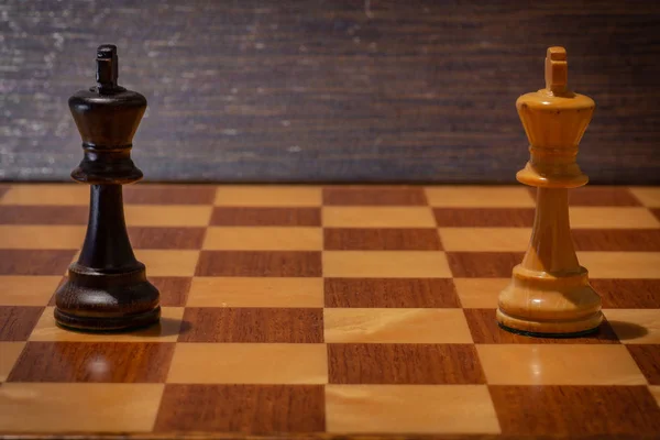 Black vs. White on chessboard