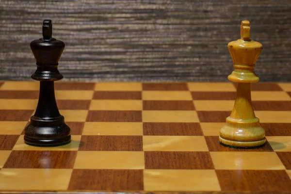 Black vs. White on chessboard