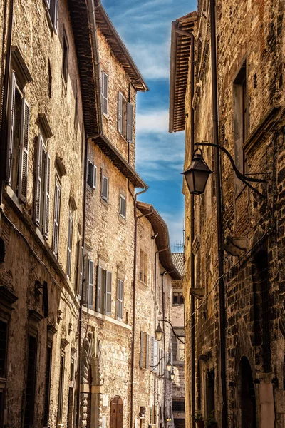 Gata Centrum Gubbio Perugia — Stockfoto