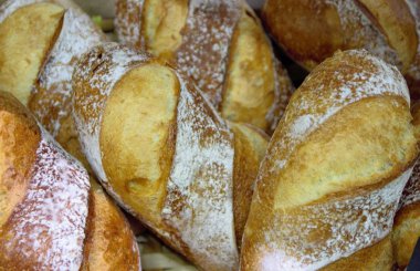 ekmek, ışık üstünde belgili tanımlık sayaç kıvırcık kabuk ile