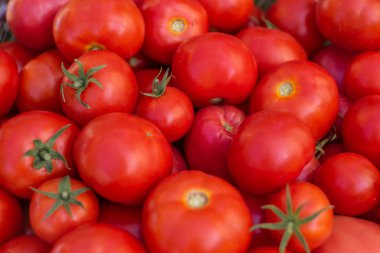 kırmızı olgun domates kutusu, domates doku