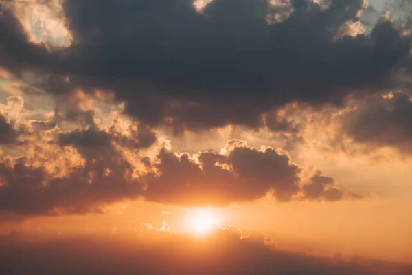 Gökyüzü Bulutlar Günbatımı Alacakaranlık Akşam — Stok fotoğraf