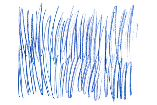 Mão Abstrata Desenhado Azul Cor Lápis Fundos — Fotografia de Stock
