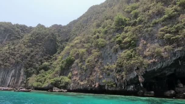 Viking cave where birds nests are collected. Phi-Phi Leh island, Thailand