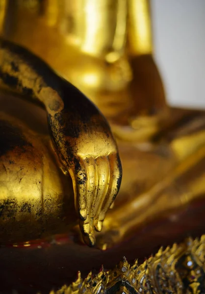 Mão Estátua Buda Wat Pho Temple Bangkok Tailândia — Fotografia de Stock