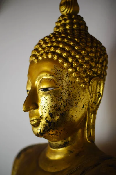 Close Shot Beautiful Golden Buddha Statue Wat Pho Temple Bangkok — Stock Photo, Image