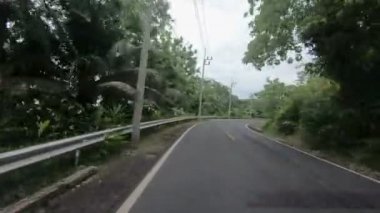 Tayland ülke yola önden görünümü