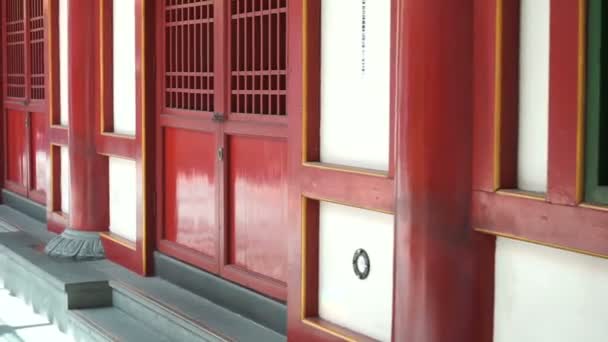 Door Windows Buddha Tooth Relic Temple Singapore — Stock Video