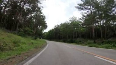 Tokyo, Japonya - 22 Haziran 2018: bakış Mt. Fuji Subaru satırındaki (Mt. Fuji paralı yol)