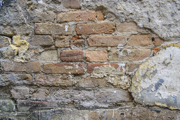 古砖墙是一种自然艺术 — 图库照片