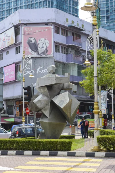 Kuala Lumpur, Malezya - 18 Temmuz 2018: Little India Brickfields görünümünü