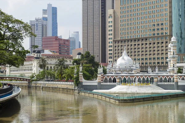 Kuala Lumpur Malasia Julio 2018 Mezquita Masjid Jamek Centro Kuala — Foto de Stock