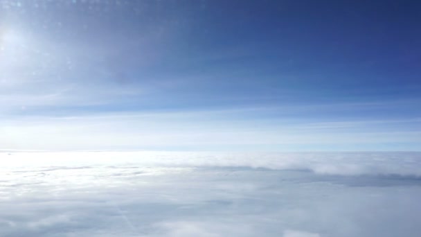 Voo Voando Acima Das Nuvens — Vídeo de Stock