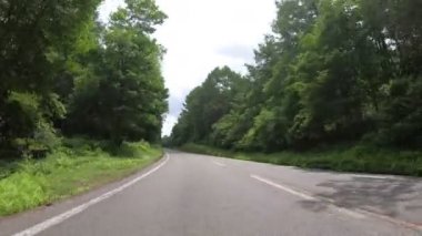 4 k Pov bakış açısı araba Subaru hattından Mt. Fuji, Japonya üzerinde sürüş