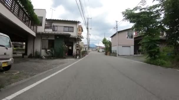 Yamanashi Japan June 2018 Pov Driving Road Village Fujikawaguchiko — Stock Video