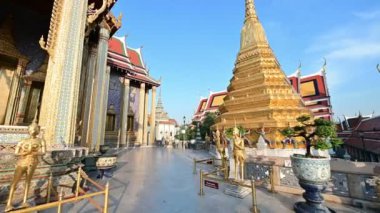 4k Royal Palace Bangkok üzerinde hareketli kamera
