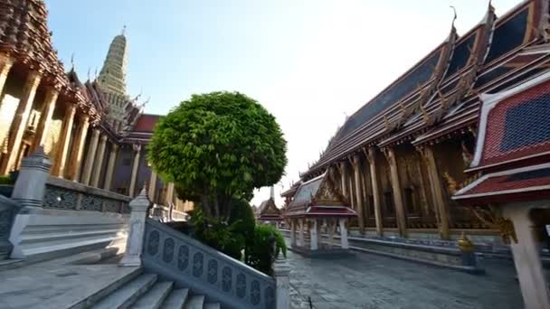 Προβολή Βασιλικό Παλάτι Στην Μπανγκόκ — Αρχείο Βίντεο