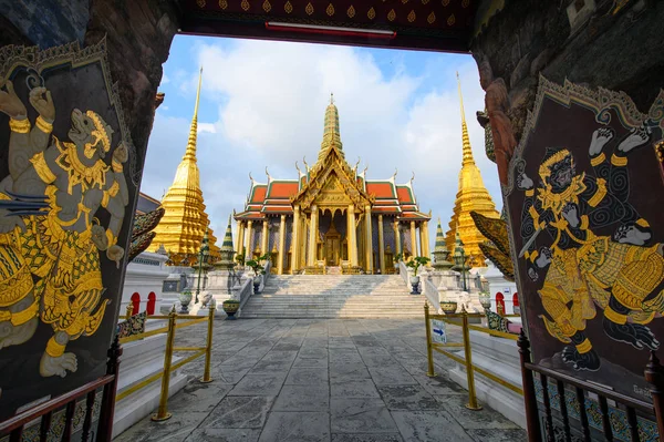 Skönheten Emerald Buddhas Tempel Och Grand Palace — Stockfoto