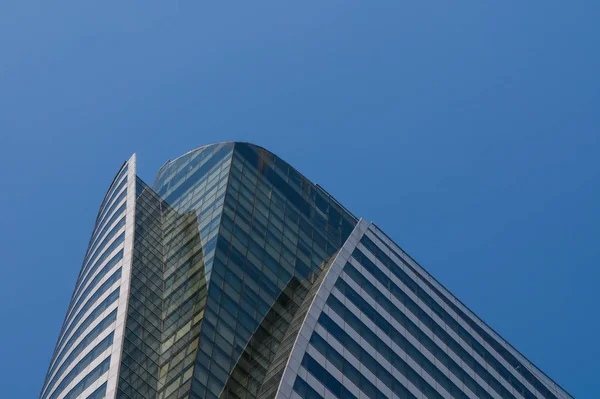 Výškové Budovy Modrá Obloha — Stock fotografie