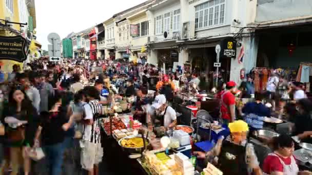 Phuket Thailandia Giugno 2019 Time Lapse Turisti Che Fanno Shopping — Video Stock