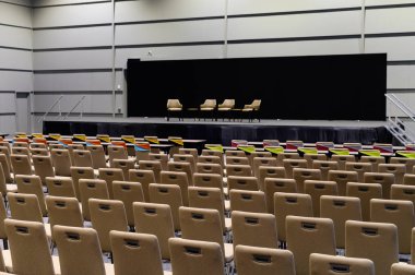 Boş oditoryum odası toplantı için hazır