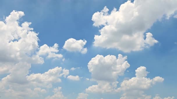 Lapso Tiempo Del Cielo Hermoso Con Fondo Las Nubes — Vídeos de Stock