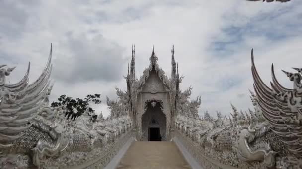 Chiang Rai Thailand Juli 2020 Wat Rong Khun Berömd Destination — Stockvideo